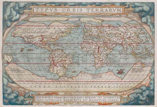 16th-century world map