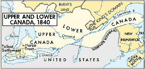 map of Canada