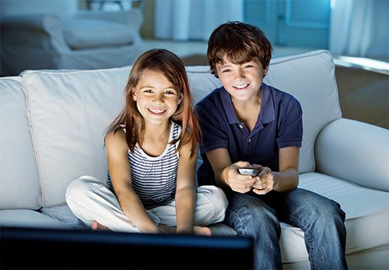 communication: children watching a television program