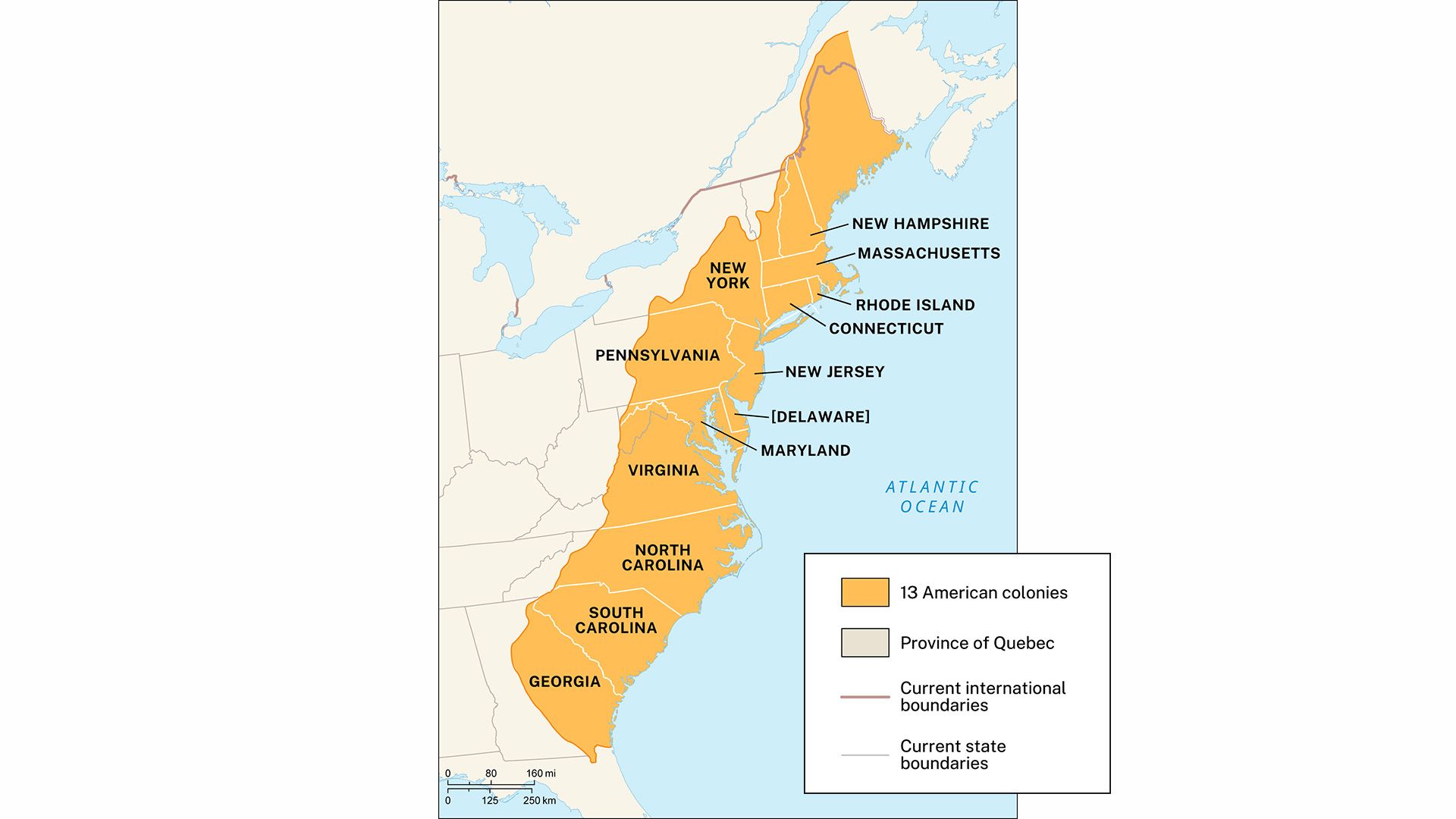 Timeline of the 13 American colonies