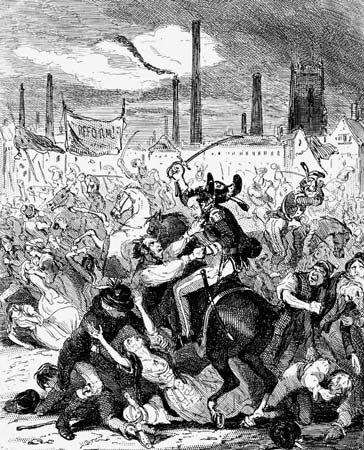 Browne, Hablot Knight: Peterloo Massacre
